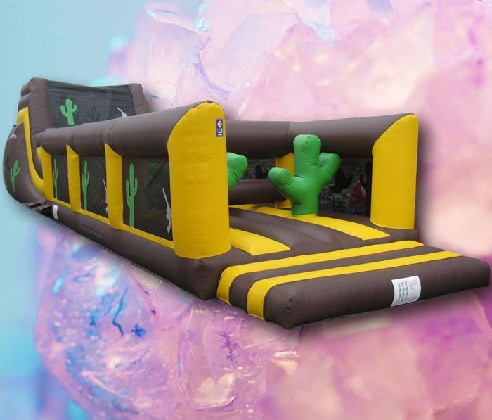 Western Theme Obstacle Course Hire 2 part 65ft long 1156